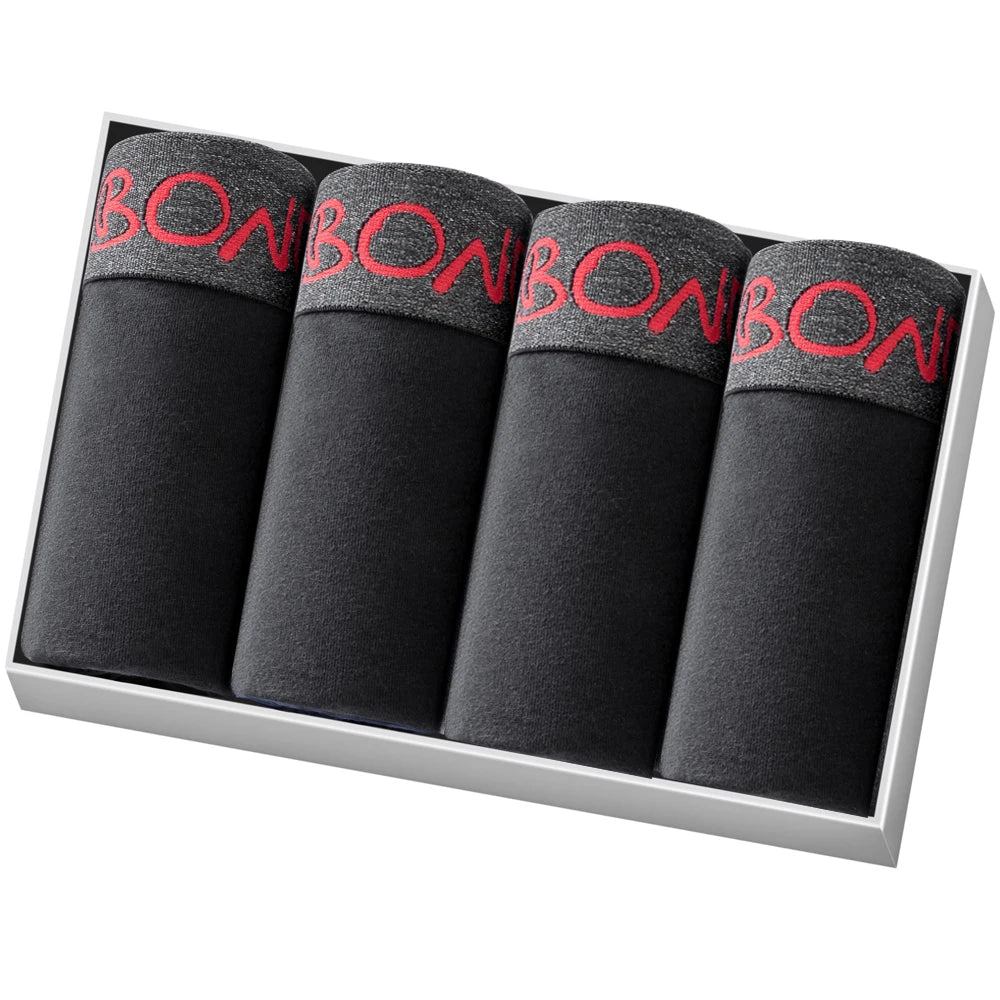 Set of 4 Cotton Men's Underwear - Comfortable &amp; Sexy
