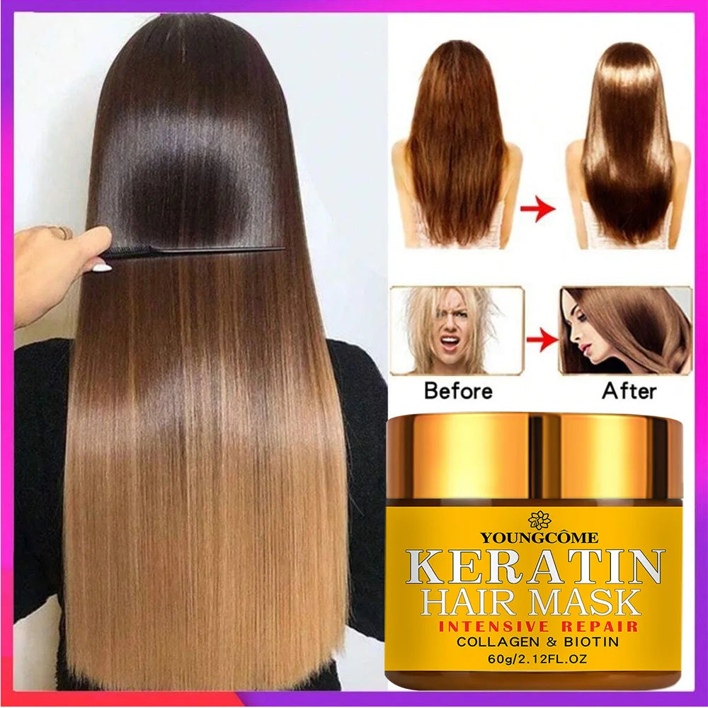 Biotin Collagen Keratin Essential Oil Restorative Hair Mask