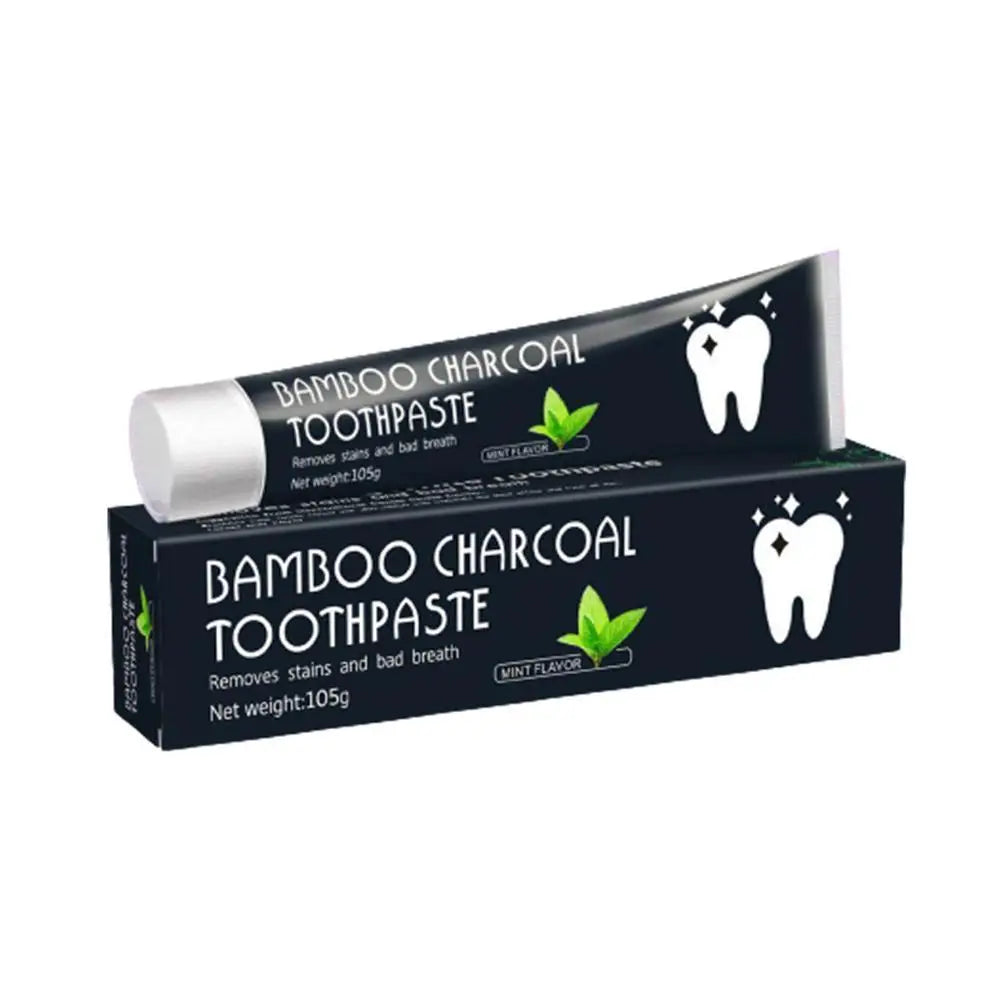 Natural Bamboo Charcoal Mint Flavor Toothpaste Deep Clean Dispel Smoke Stains Whitening The Black Toothpaste Oral Health Care - Daisan Mart