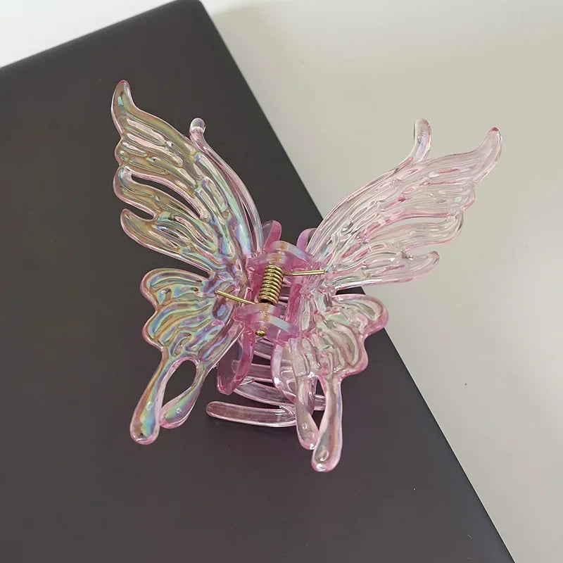 Vintage Butterfly Hair Clip - Acrylic Hair Jewelry