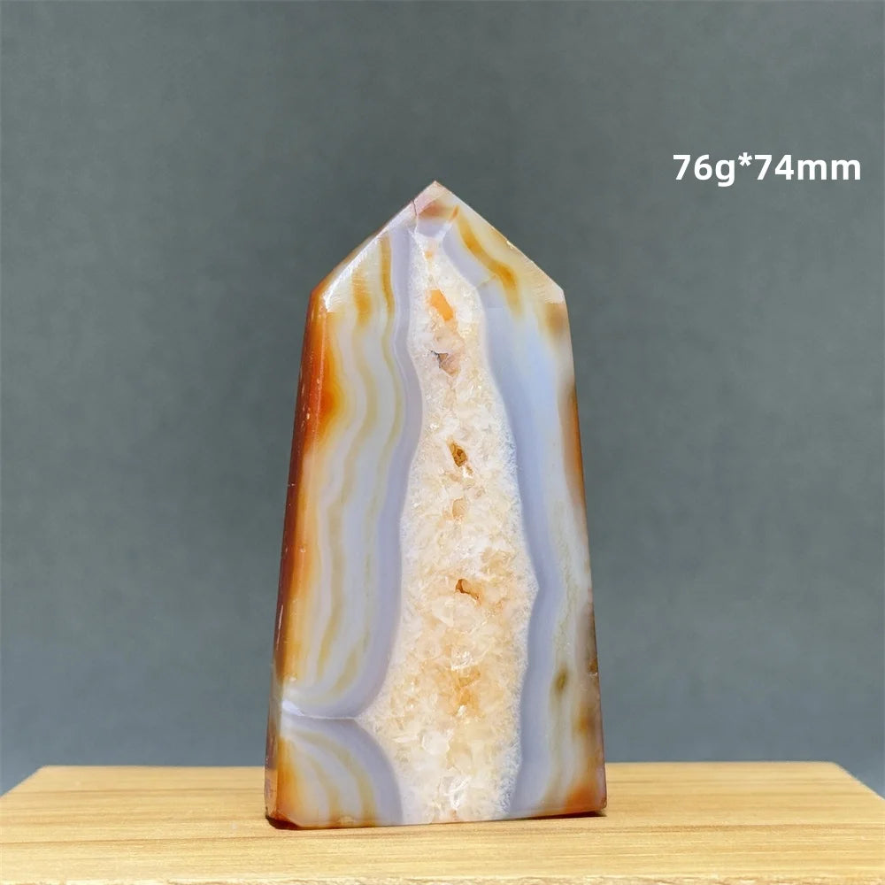Natural Red Onyx Pillar - Decorative &amp; Healing Stone