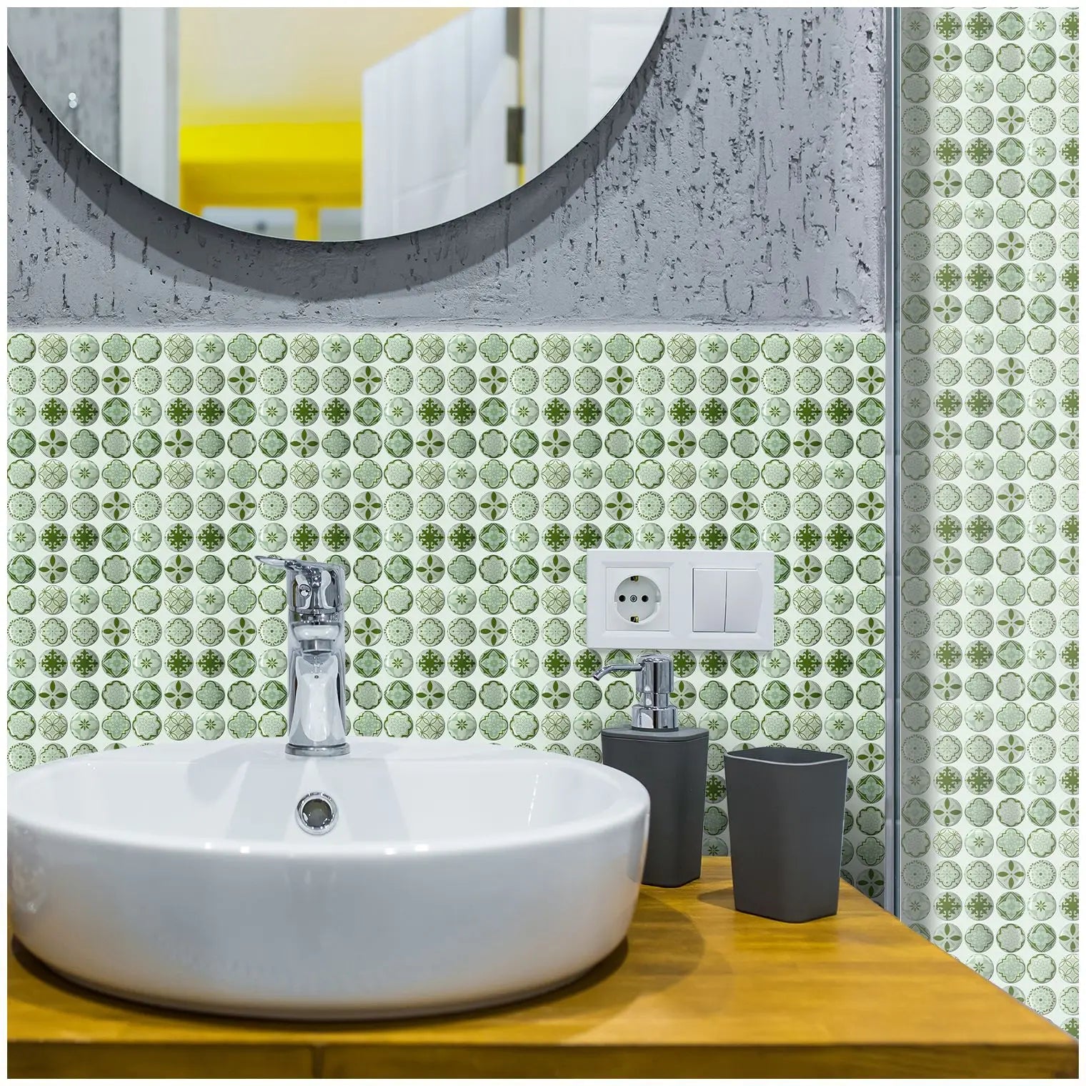 10 Waterproof Marble Mosaic Tile Stickers