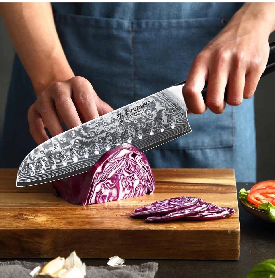 Bộ Dao Bếp Nhật 67 Lớp Damascus VG10 Siêu Bền