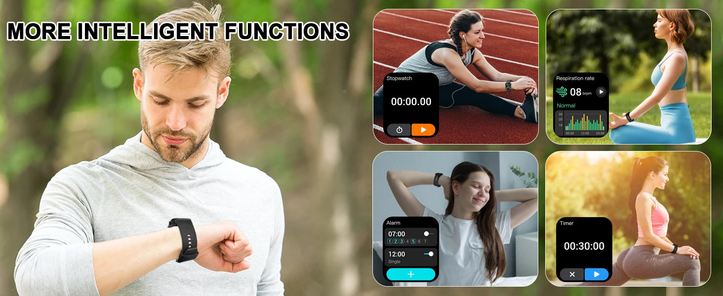 Đồng Hồ Thông Minh 1.85” Gọi, Chống Nước, Đa Thể Thao