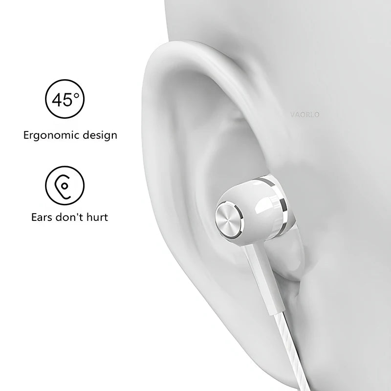 3.5mm HIFI In-Ear Headphones Strong Bass Gaming Mic