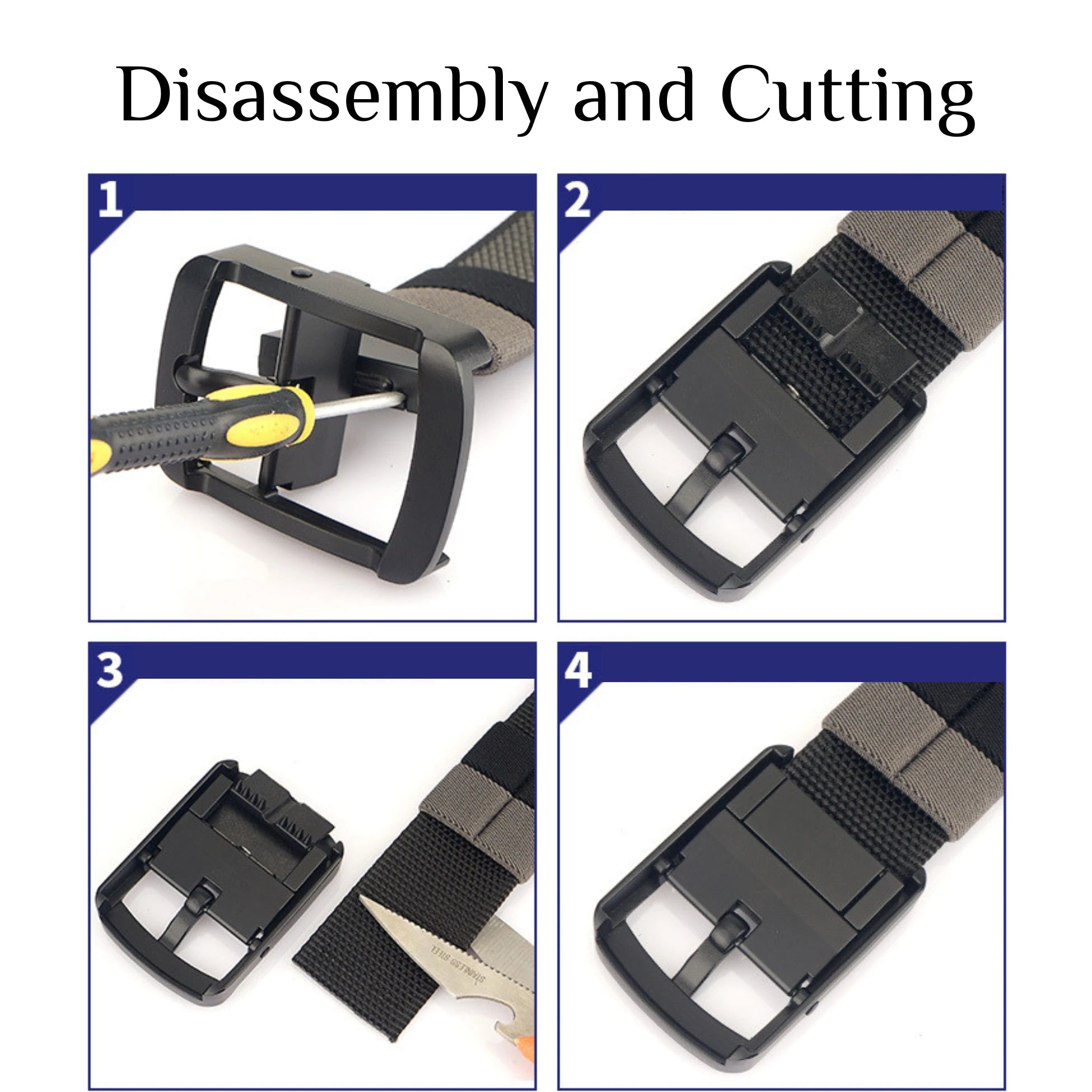 Thắt Lưng Vải Xoay Đảo Chiều Điều Chỉnh Thời Trang