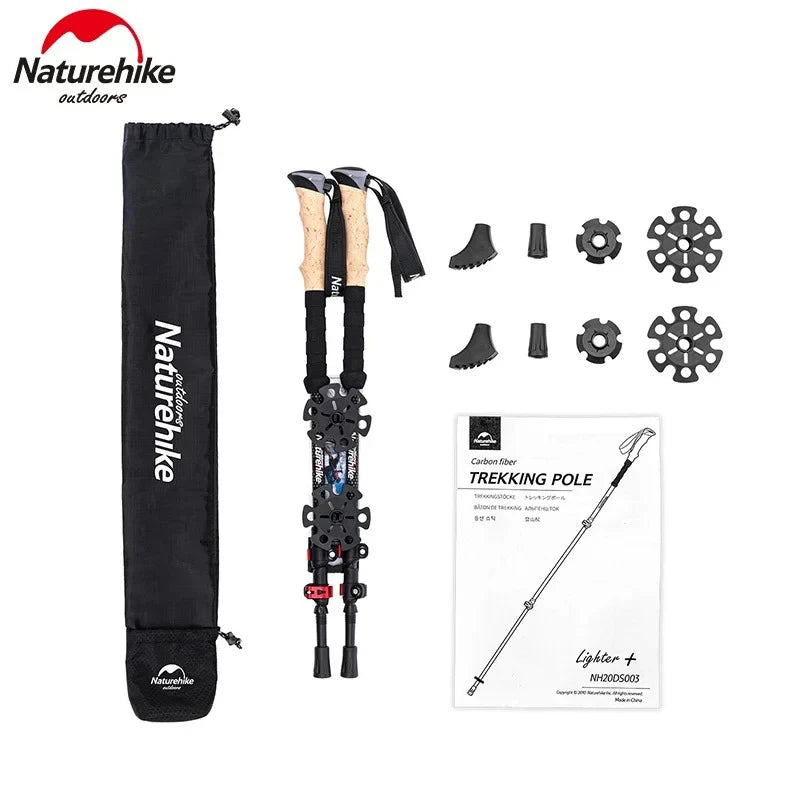 Naturehike Carbon Trekking Poles Light and Compact 2-Piece