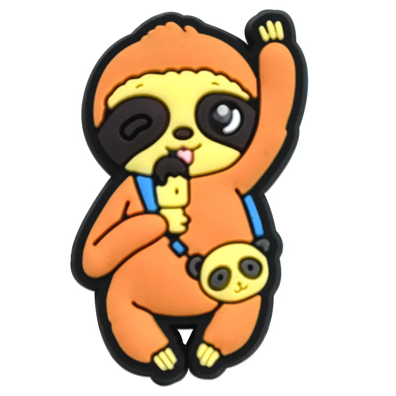 Sloth Monkey Charm for Crocs Slippers - Christmas Accessories
