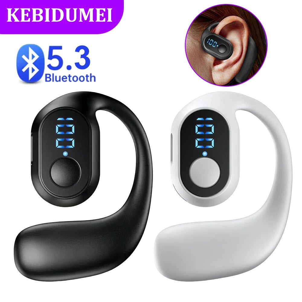 Bluetooth 5.3 Noise Cancelling Headphones, HiFi Sound, Earhook