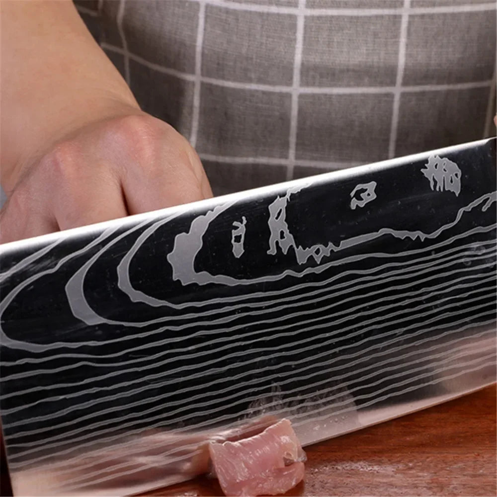 Dao Bếp Nhật Thép Damascus Cán Gỗ Sắc Bén 50 ký tự