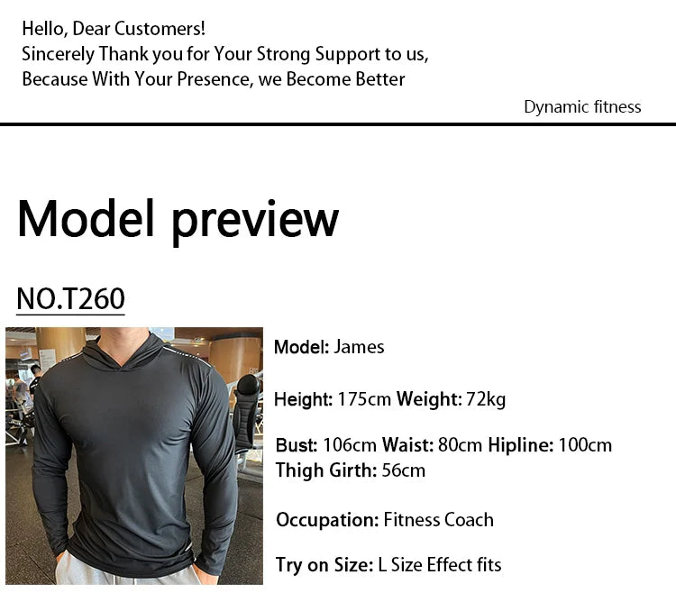 Men's Quick Dry Long Sleeve Sports T-Shirt