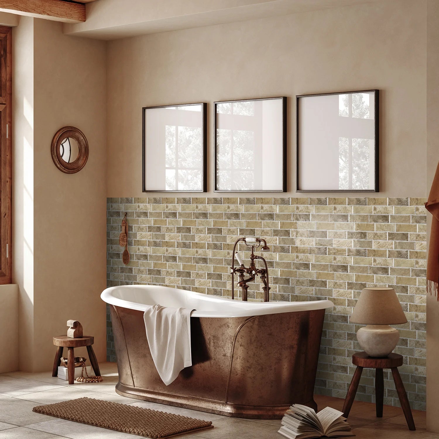 Nhãn Dán Vân Đá Xám Chống Nước DIY Nhà Bếp & Phòng Tắm