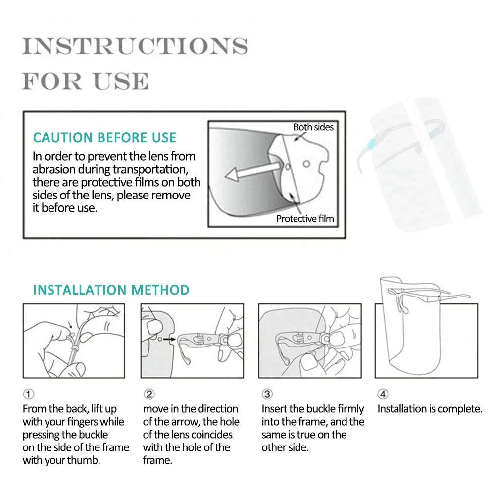 Anti-Fog Mask Full Protection Cooking