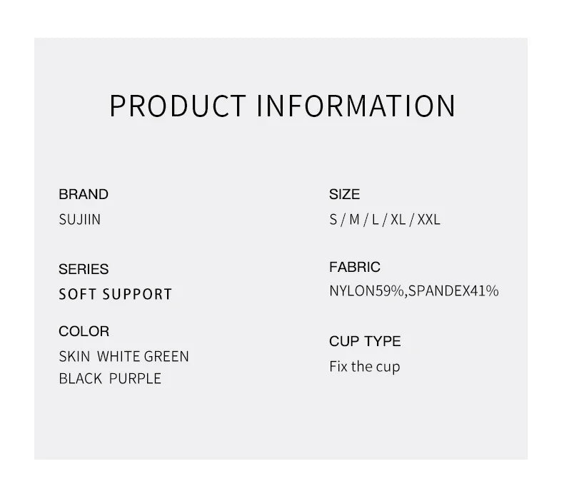 Áo Ngực Không Gọng Nâng Đỡ Êm Ái SUJIIN Cho Phái Đẹp