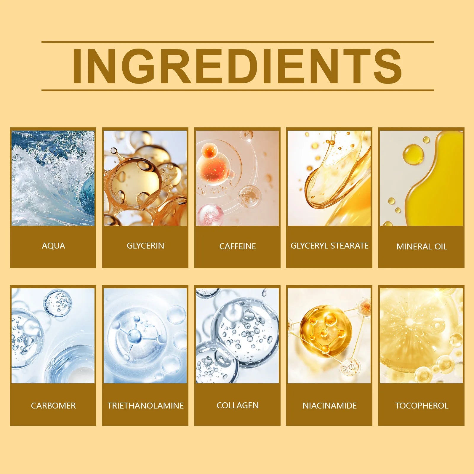 Collagen Anti-Wrinkle Eye Serum Reduces Dark Circles and Puffiness