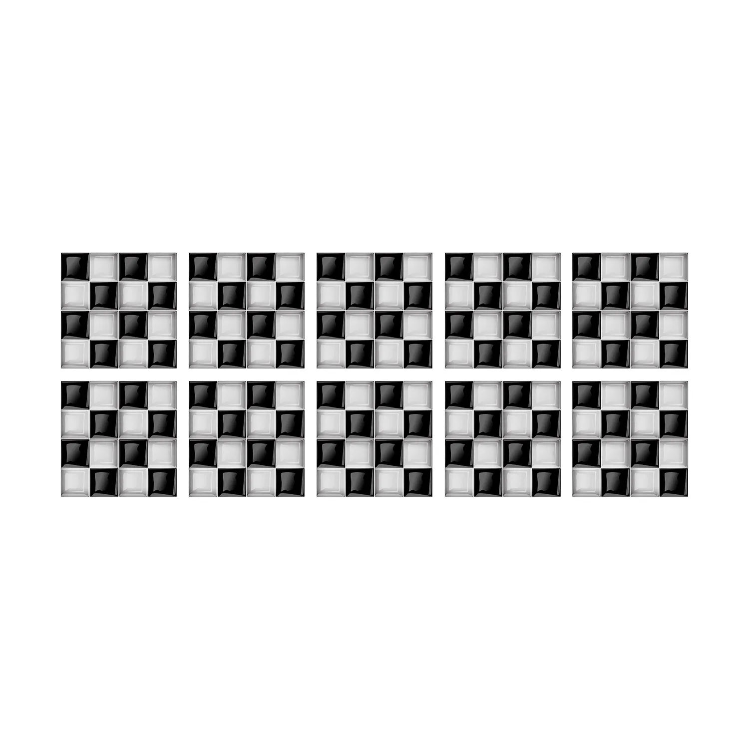 10 Waterproof Marble Mosaic Tile Stickers