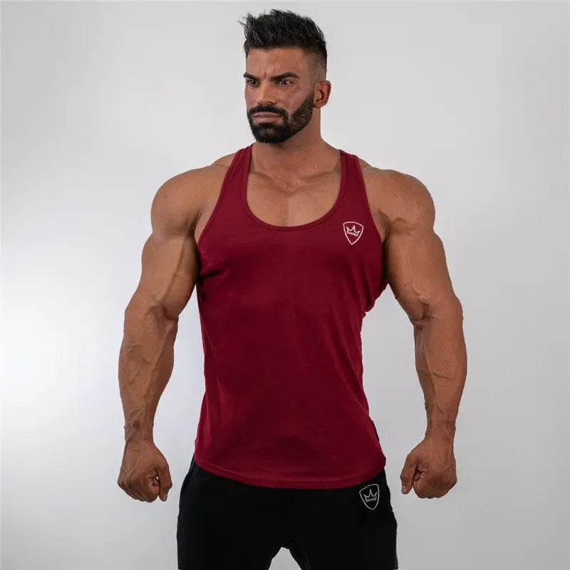 Áo Ba Lỗ Thể Hình Nam - Gym Cotton Không Tay - Daisan Mart