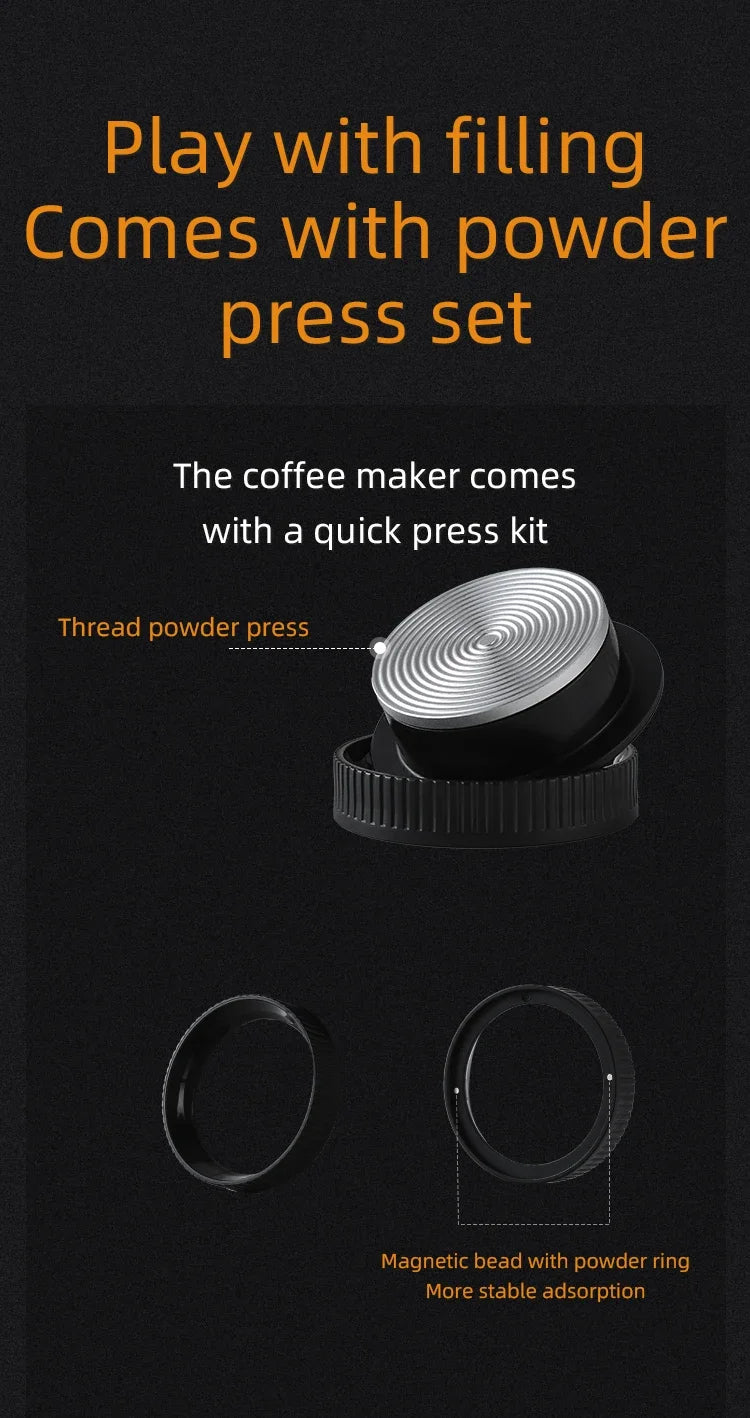 Bincoo Portable Electric Espresso Coffee Maker for Camping Wireless Heating Concentrated Extraction Coffee Machine Red Dot Award - Daisan Mart