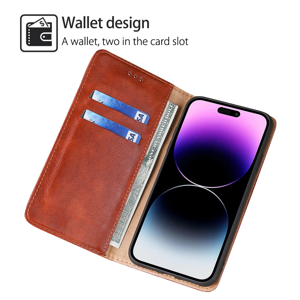 Bao Da Ví Đựng Thẻ iPhone 14 13 12 11 Pro Max XS XR X - Daisan Mart
