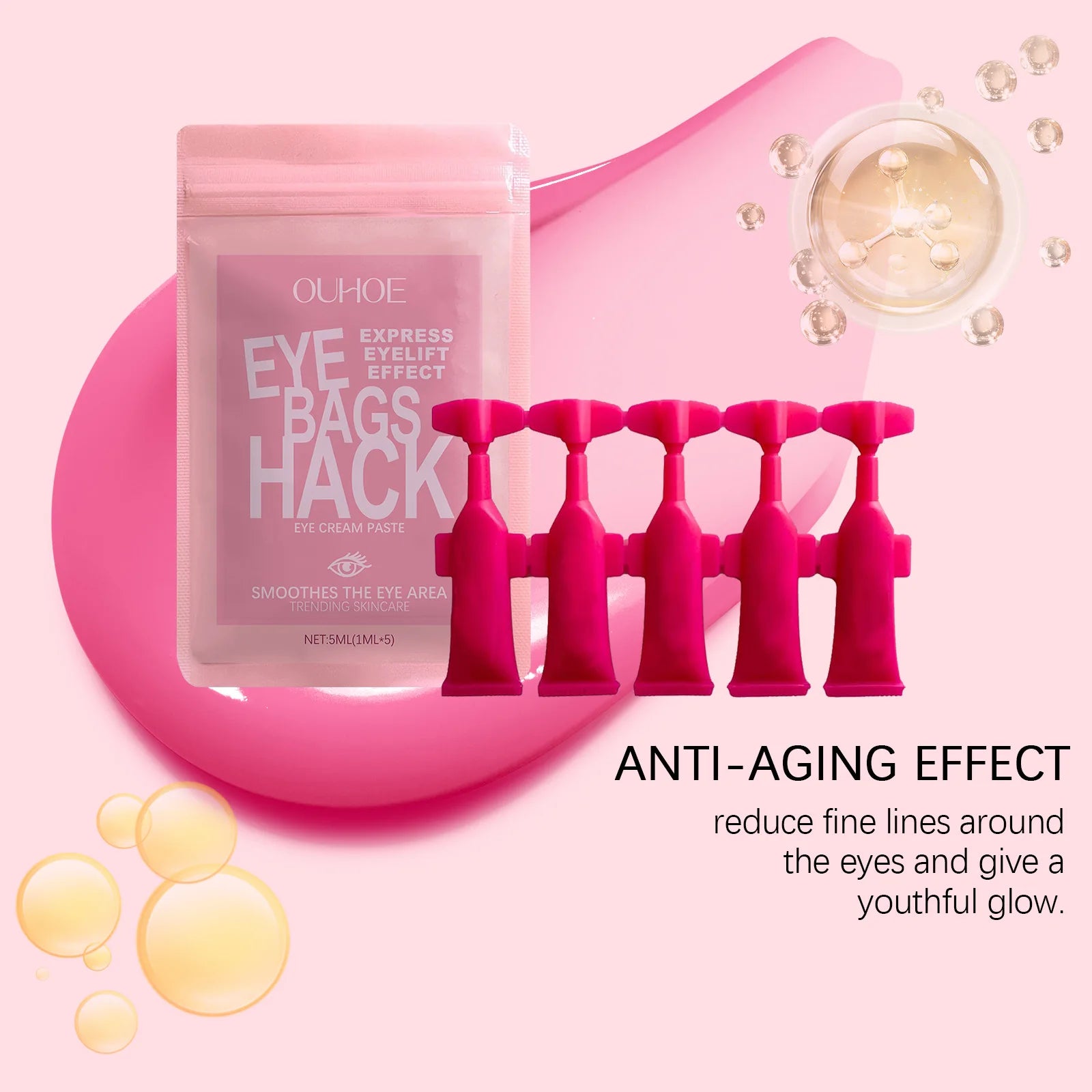 Anti-Wrinkle Eye Cream, Restores Elasticity of Eye Skin