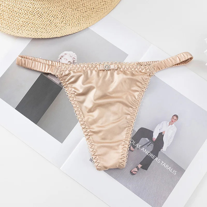 Quần Lót Thể Thao Nữ - Dây Mảnh Satin Quyến Rũ - Daisan Mart