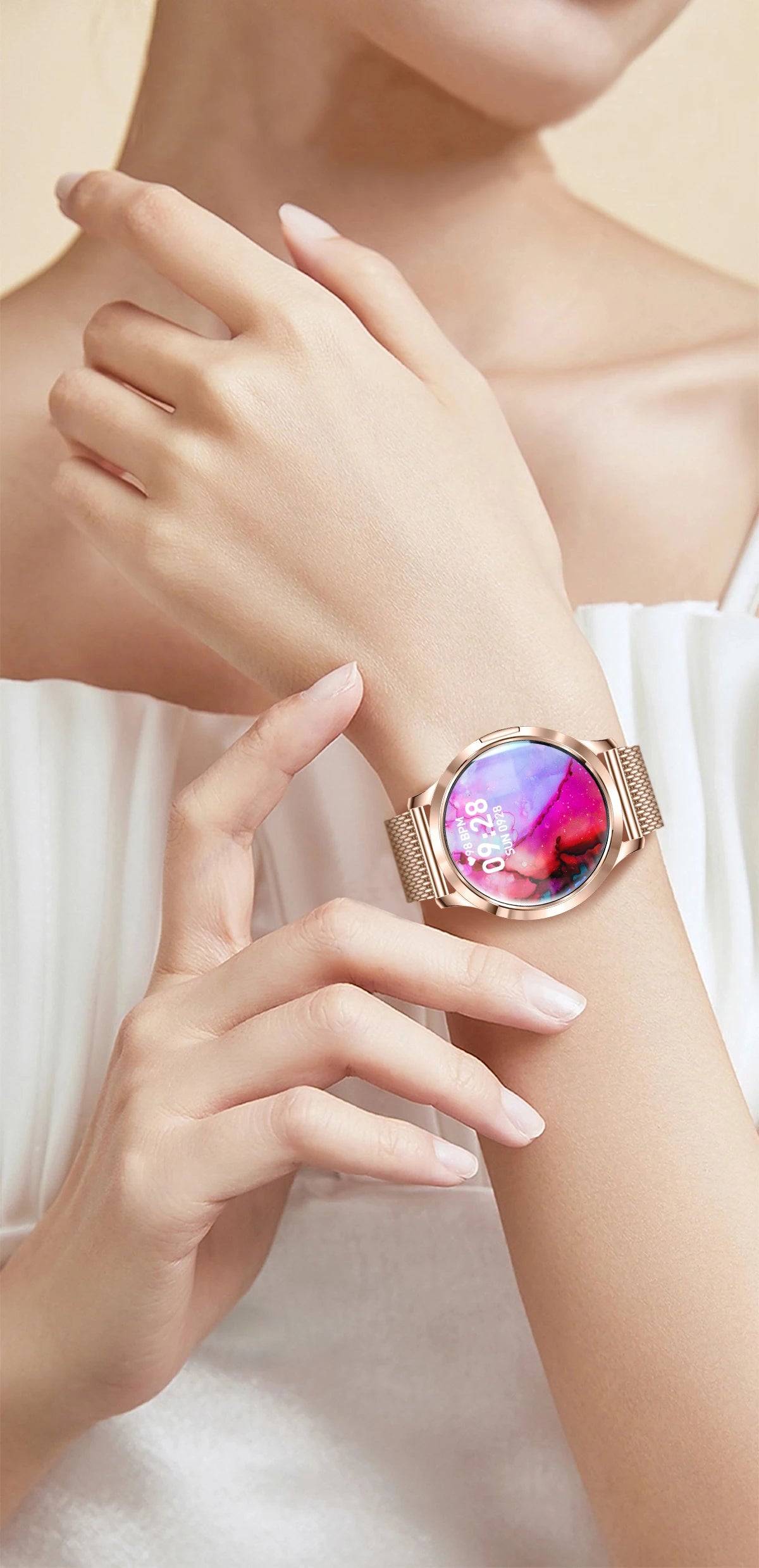 Đồng hồ thông minh nữ 2025 - Màn hình AMOLED IP68