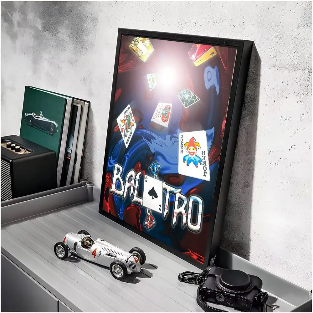 B-Balatro Poster Self-adhesive Art Waterproof Paper Sticker Coffee House Bar Room Wall Decor