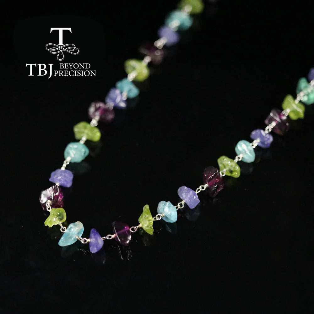 Dây Chuyền Bạc 925 Đá Quý Thiết Kế Độc Đáo