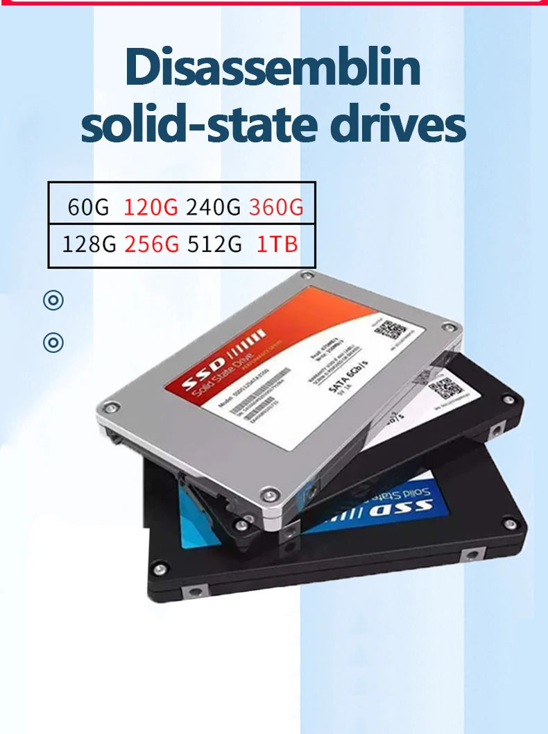 120GB High Speed ​​SSD Hard Drive For Disassembled PC &amp; Laptop