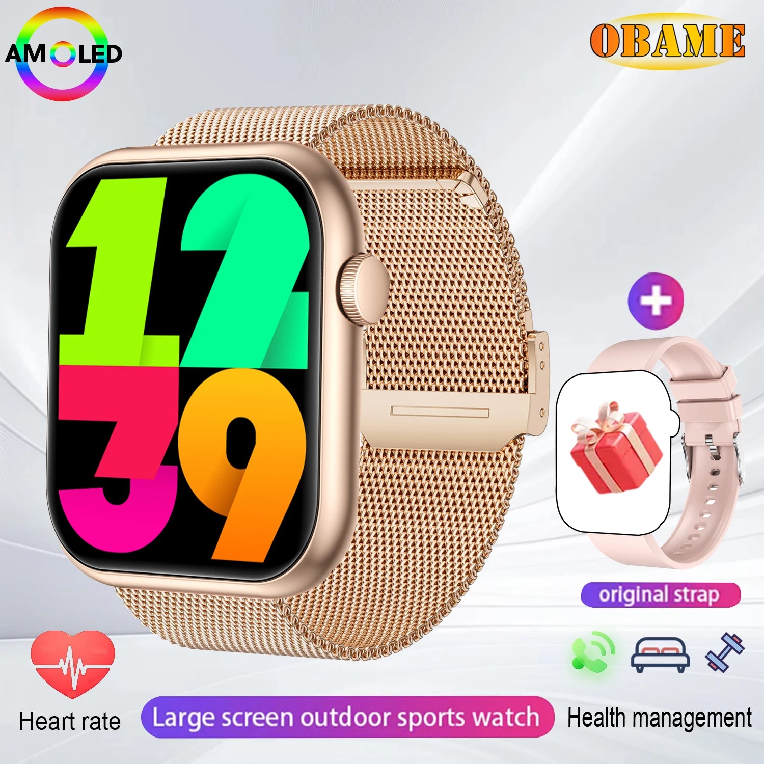 Đồng Hồ Thông Minh 10S AMOLED NFC GPS Chống Nước