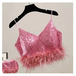 Natural Feather Sleeve Cuffs Gloves Party Cosplay Lace Wrist Cuffs Fur Sleeve Furry Accessories Carnival Stage Show Costume - Daisan Mart