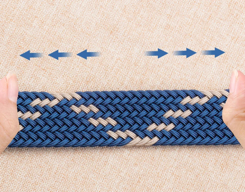 Thắt Lưng Nam Cao Cấp Vải Bố Phối Màu Khóa Kim Hợp Kim