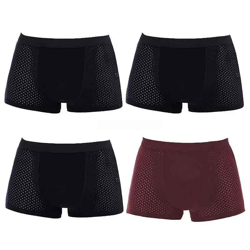Men's Bamboo Boxer Shorts Breathable Deodorizing Super Soft