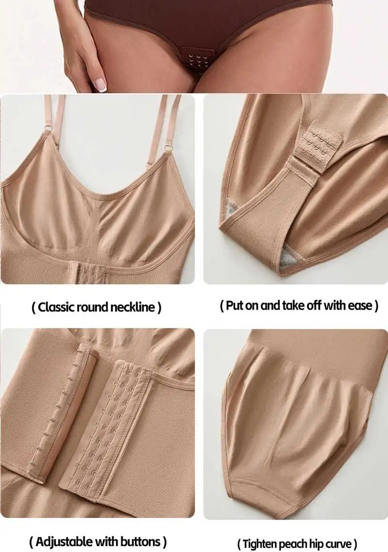 Naisstoo Shapewear Bodysuit Women Tummy Control Tight Slimming Waist Trainer Body Shaper Jumpsuit Drop Shipping Bodysuits