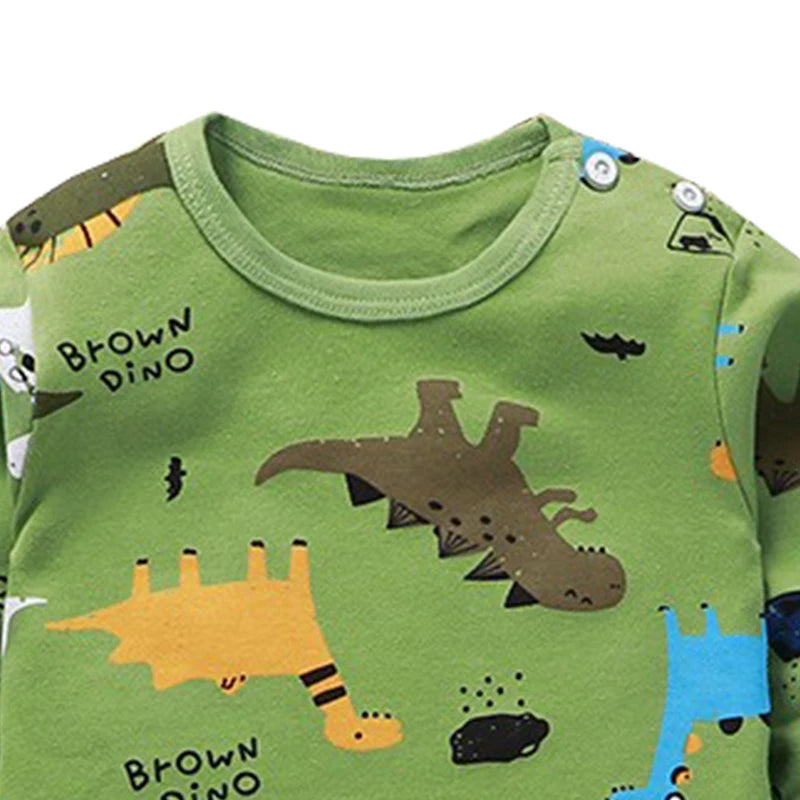 Baby Boy Girl Autumn Winter Cotton Outfits with Cute Patterns