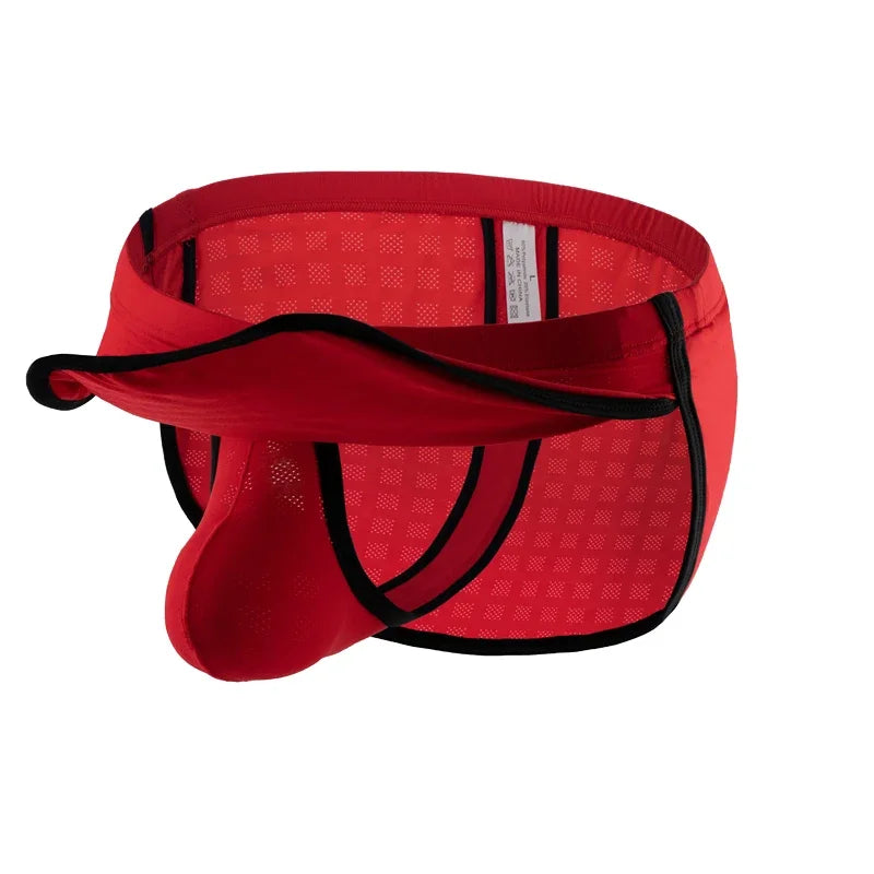 Quần Lót Nam Lưới Thoáng Mát Sexy Low Rise Nylon