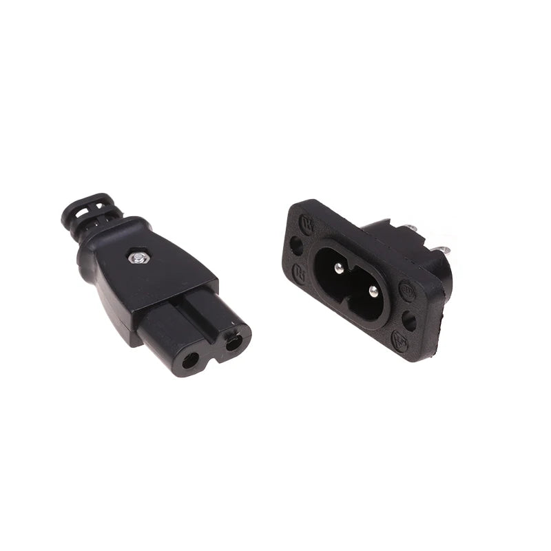 Ổ Cắm Điện C8 AC 2.5A 250V Hình Số 8 35x15mm - Daisan Mart