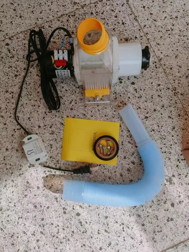 Pet feeder, fully automatic timed feeding, 12/220 volt DC discharge machine, remote for chickens