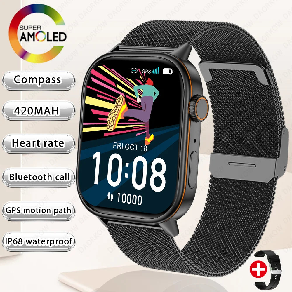 Multi-function AMOLED IP67 Smart Watch for Men and Women