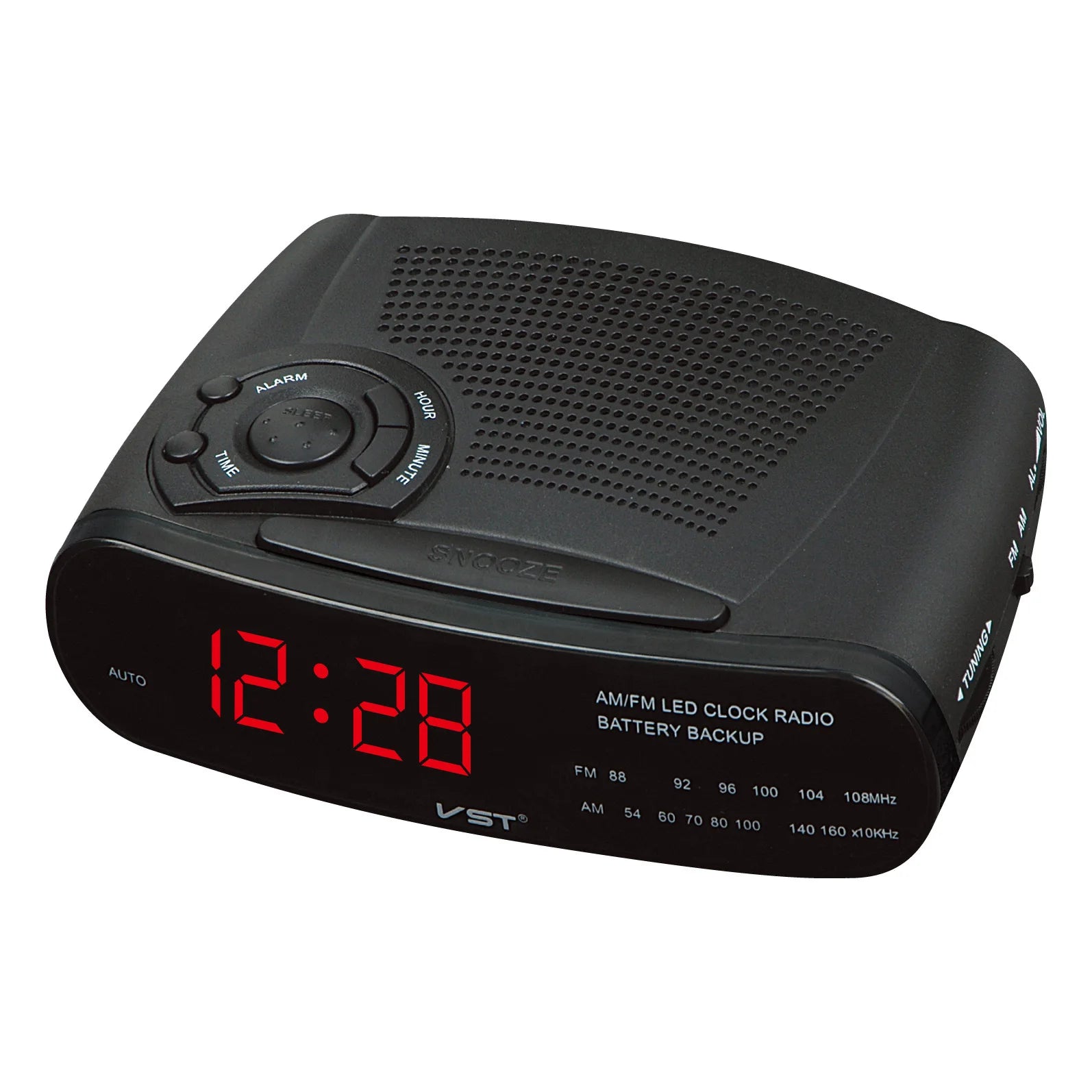 AM/FM LED Alarm Radio &amp; Snooze Function