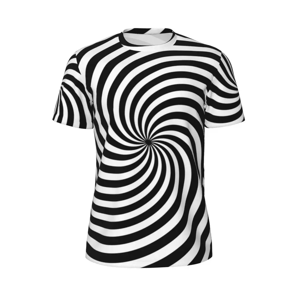 Stylish Mondrian Striped Men's Gym T-Shirt