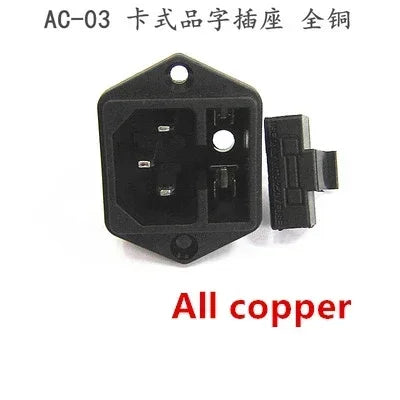Ổ Cắm Nguồn AC C13 C14 Panel Đen 10A 250V UPS PDU - Daisan Mart