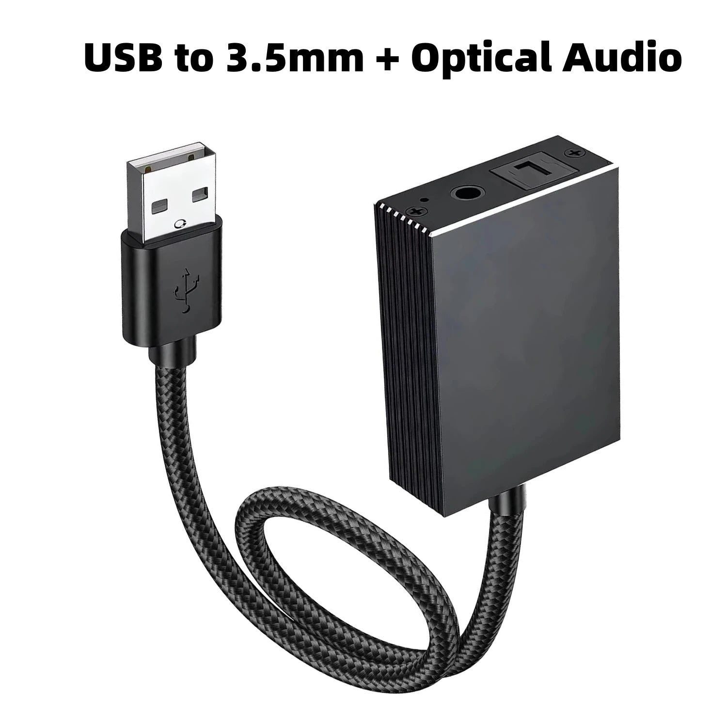 USB A sang TOSLINK & 3.5mm - Bộ chuyển âm thanh