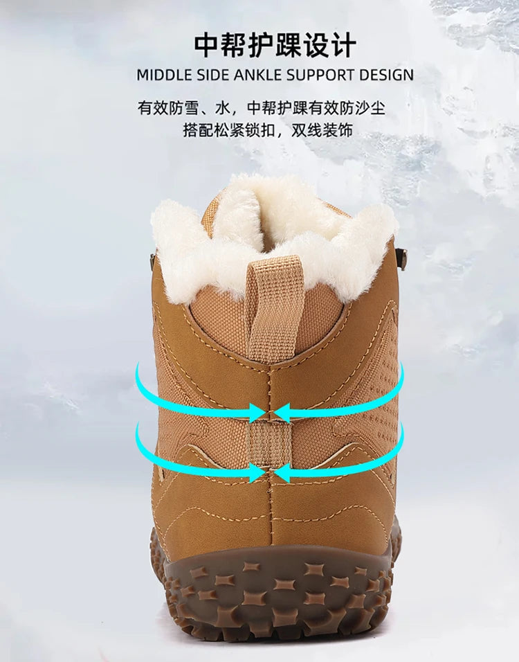Zero Drop Warm Waterproof Unisex Winter Shoes