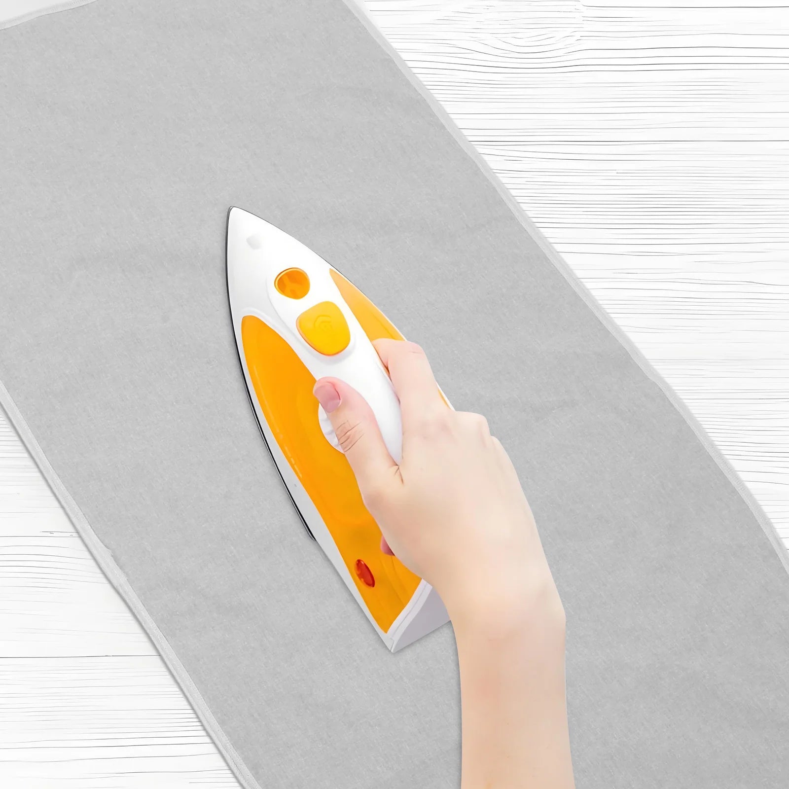 Ironing Board Cover 120 X 41Cm Silver Universal Fit For Home Professional Use Thick Cotton Padded Heat Resistant Tabletop