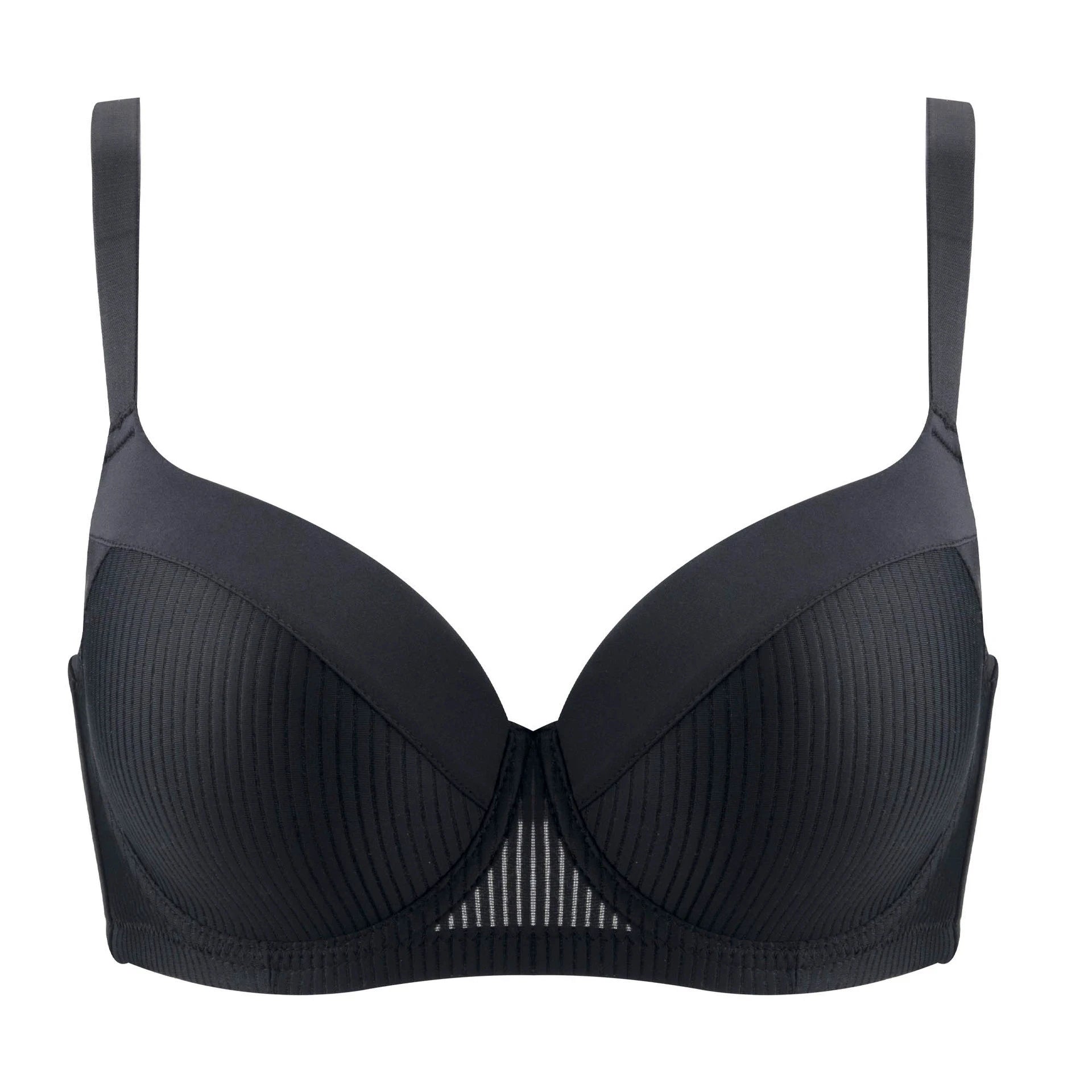 Big size women's support bra with underwire and thin foam