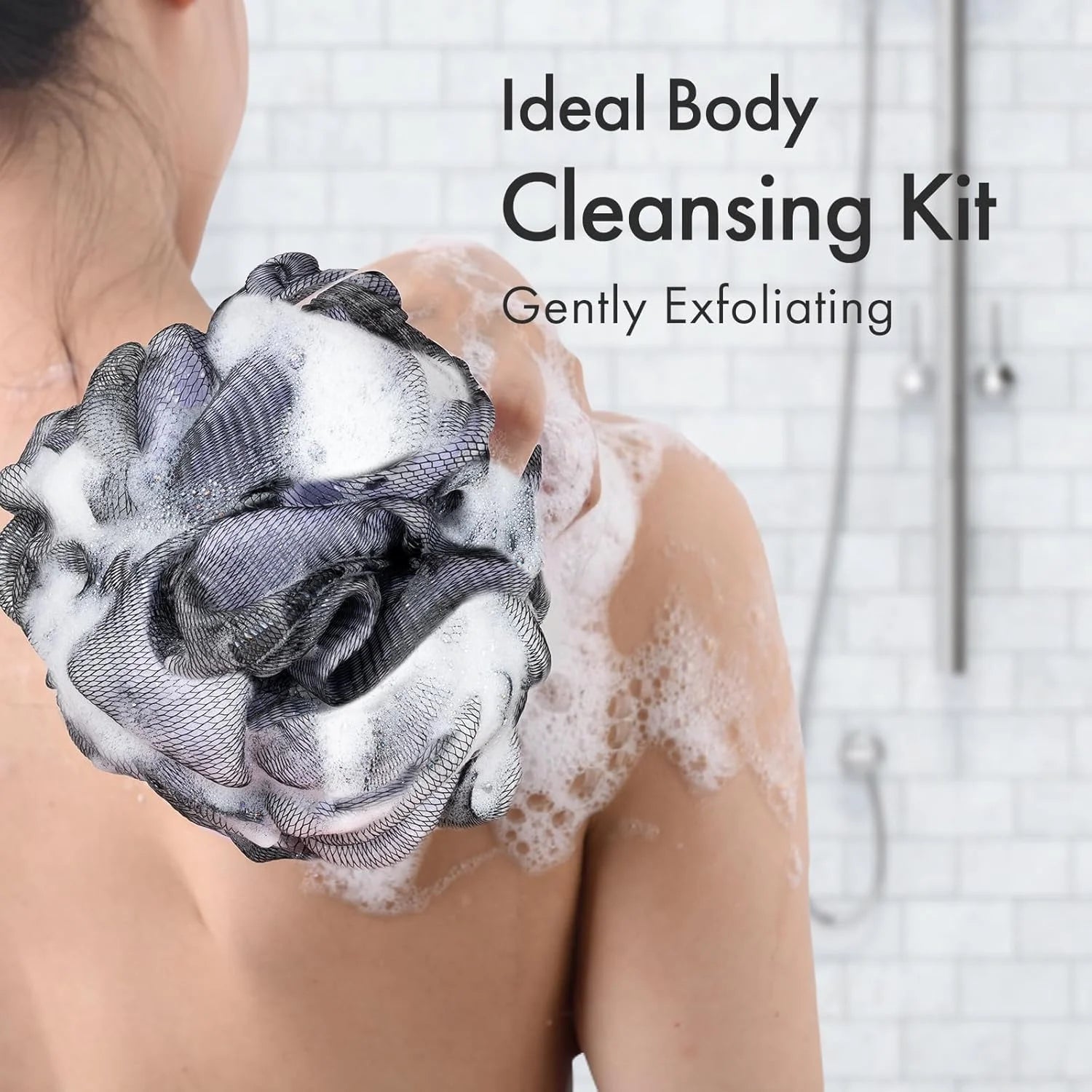 Bộ 3 Bông Tắm Tẩy Da Chết Nhiều Màu Massage Spa