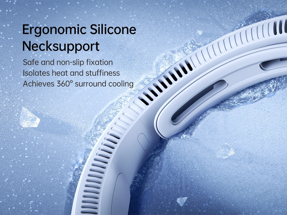 JISULIFE 5000mAh 5-Speed ​​Convenient Neck Fan