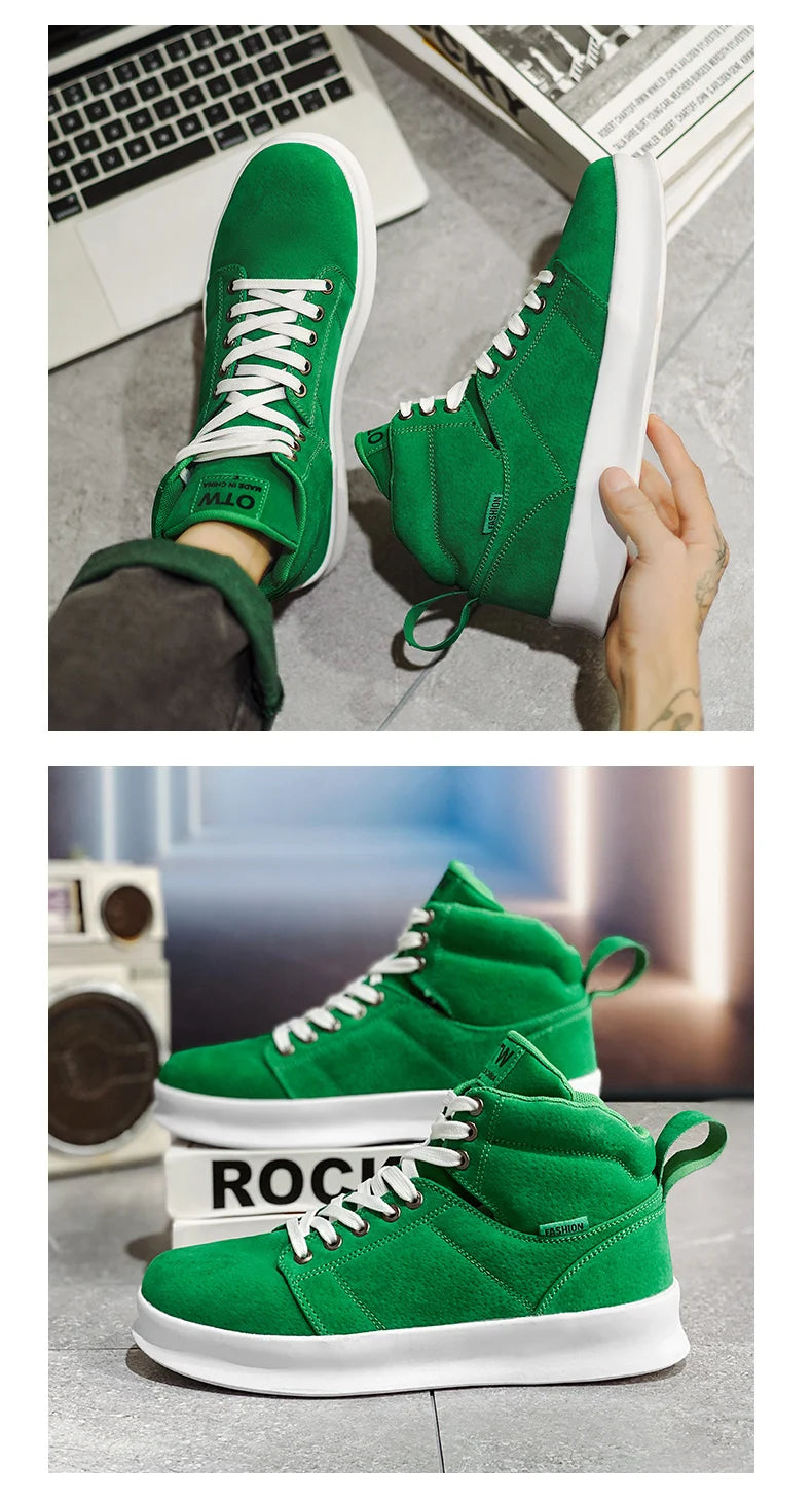 Giày Trượt Ván Đỏ Nam Suede Thời Trang Casual 50 kí tự