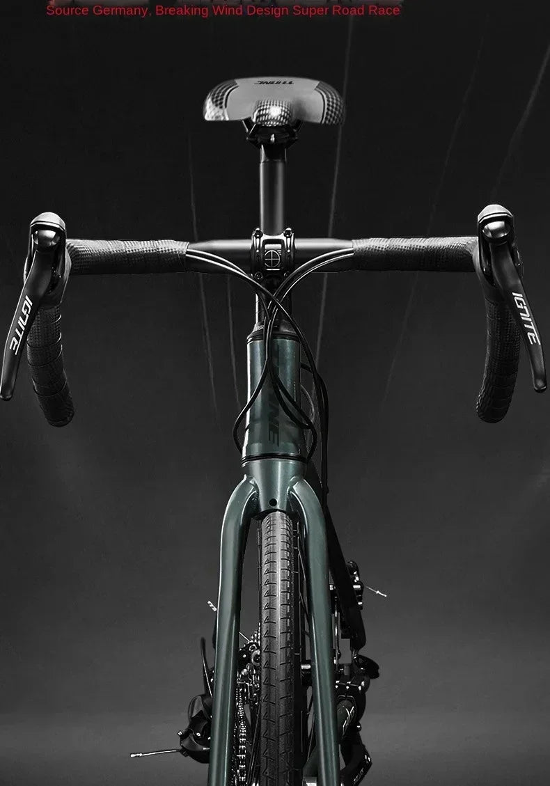 700C curved handle road bicycle 27 speed oil disc brake gravel bike ultralight aluminum alloy frame Road Racing bicicleta aldult - Daisan Mart